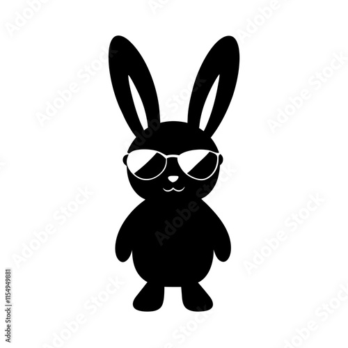 bunny sunglasses silhouette