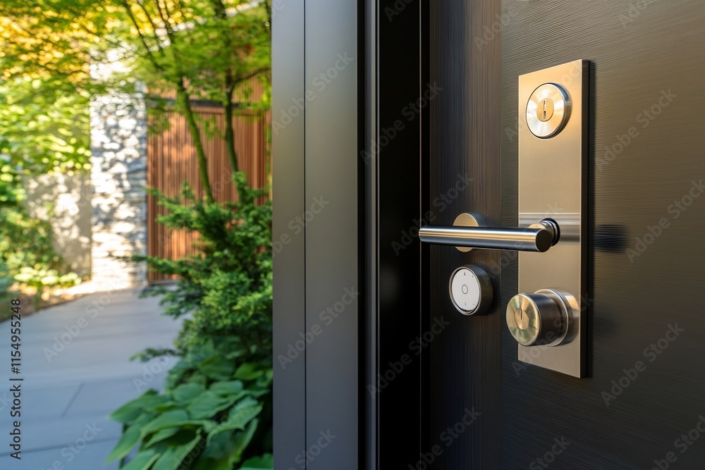 Secure and Stylish Home Entry with Modern Door Hardware and Automation Secure and Stylish Home Entry with Modern Door Hardware and Automation