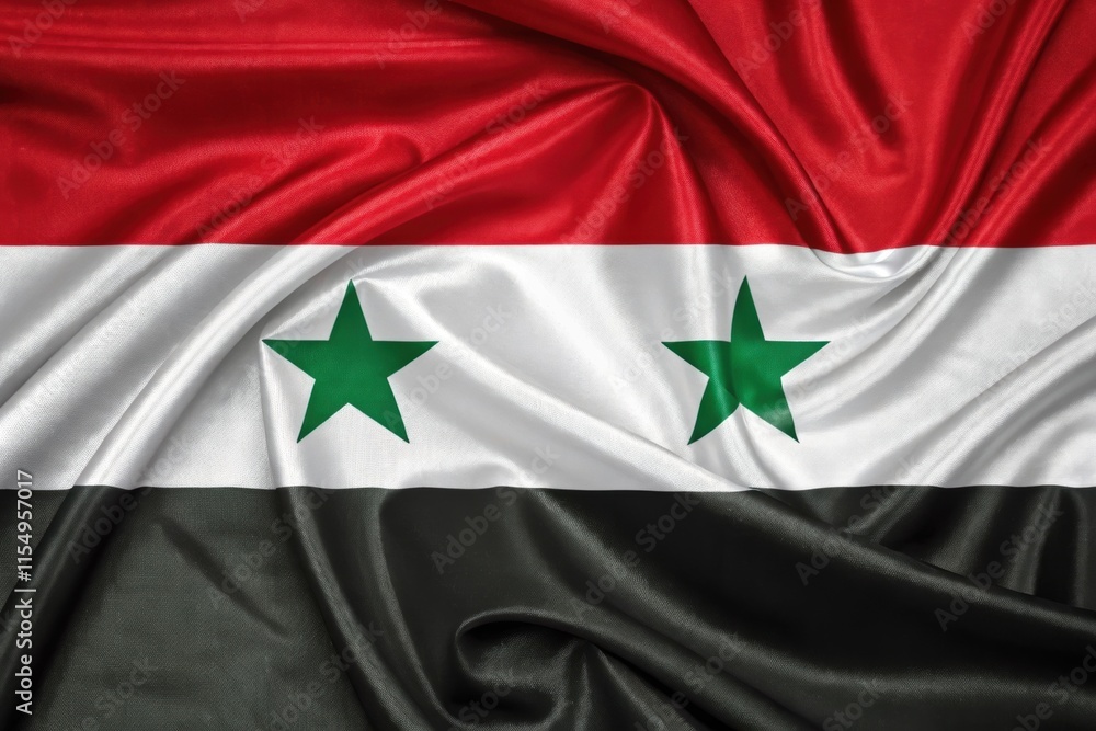 Naklejka premium flag of syria waving