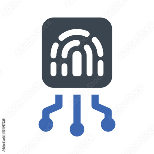 Biometric technology icon