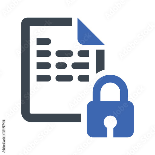 Document lock icon