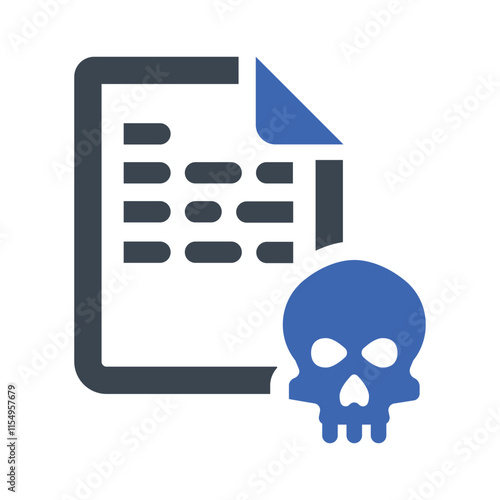Virus infected file icon