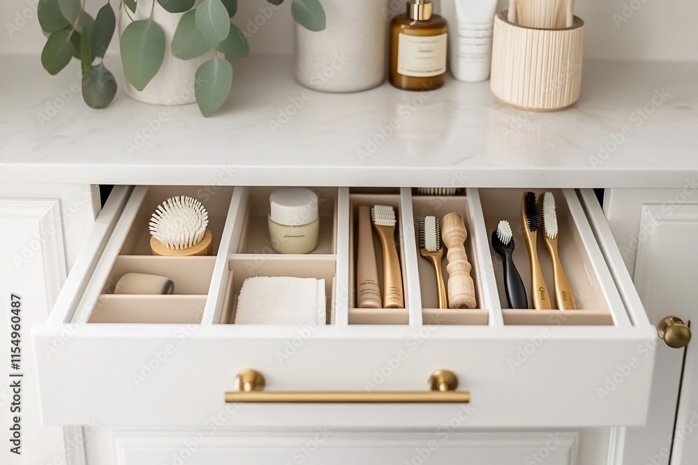 Neatly Organized Drawers and Cabinets Showcasing Minimalist Home or Office Storage Solutions Neatly Organized Drawers and Cabinets Showcasing Minimalist Home or Office Storage Solutions