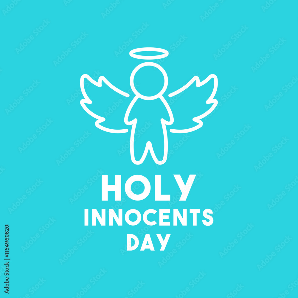 Obraz premium Holy Innocents Day. Flat design vector.