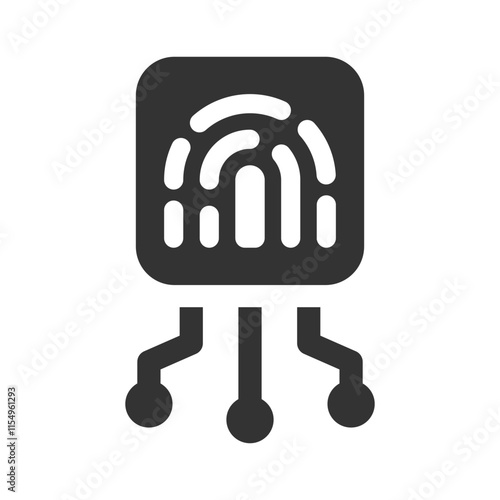 Biometric technology icon