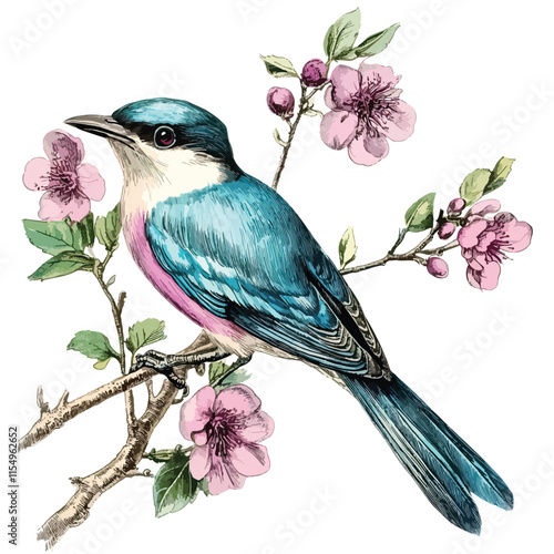 Bird clip art, clip art concept