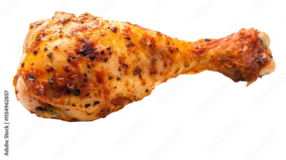Savory Golden Drumstick on transparent background PNG. Savory Golden Drumstick on transparent background PNG.