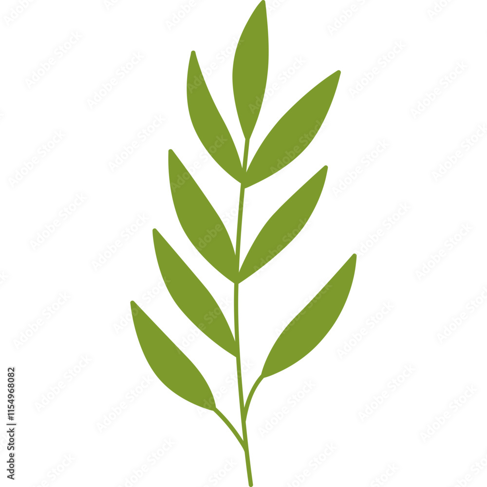 Fototapeta premium leaf design element on transparent background