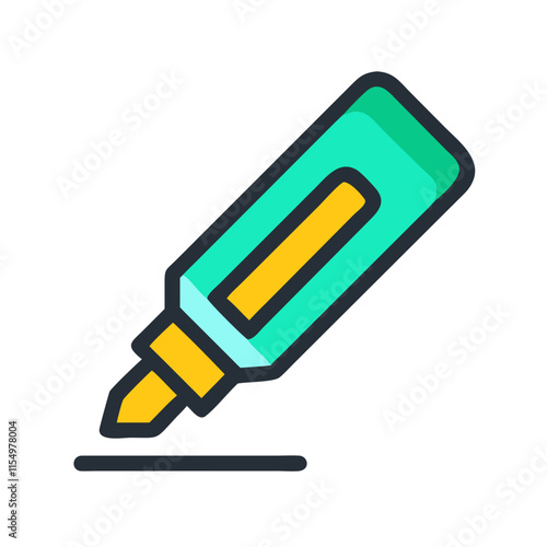 highlighter icon design photo