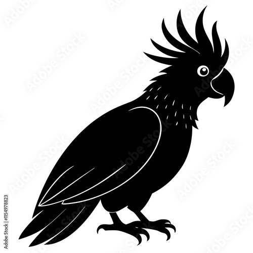 Cockatoo Silhouette vector illustration