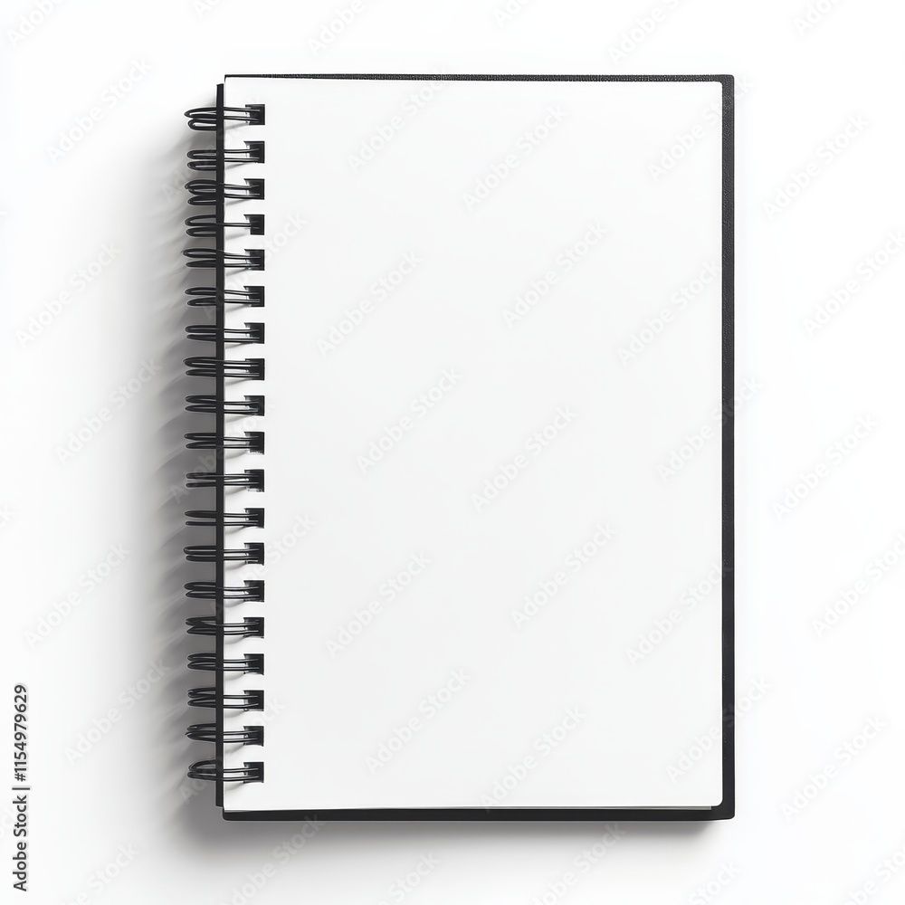 Blank spiral notebook on white background. (6) Blank spiral notebook on white background. (6)
