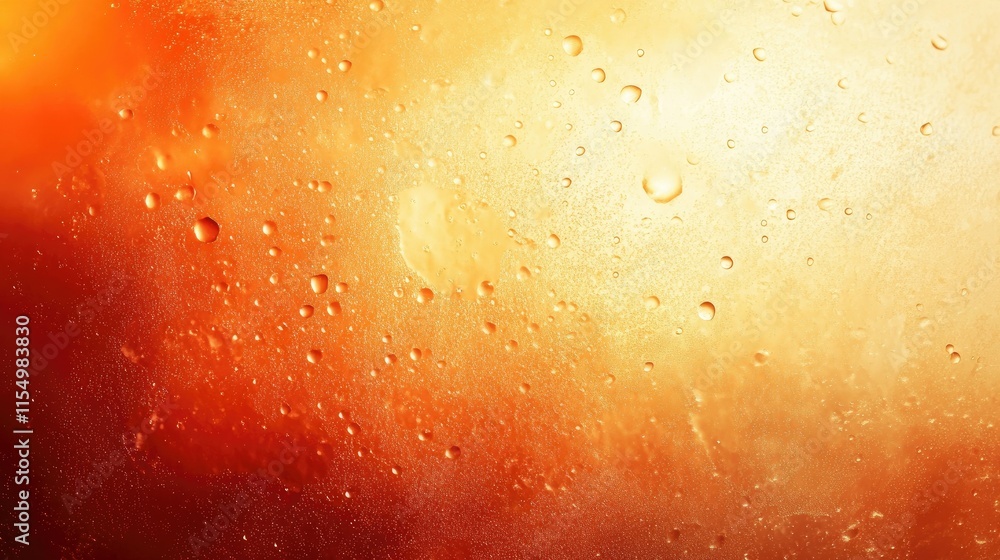 Beautiful abstract background with water droplets on orange surface Beautiful abstract background with water droplets on orange surface