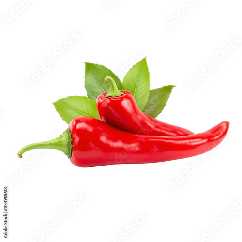 Chili pepper isolated on a transparent background
