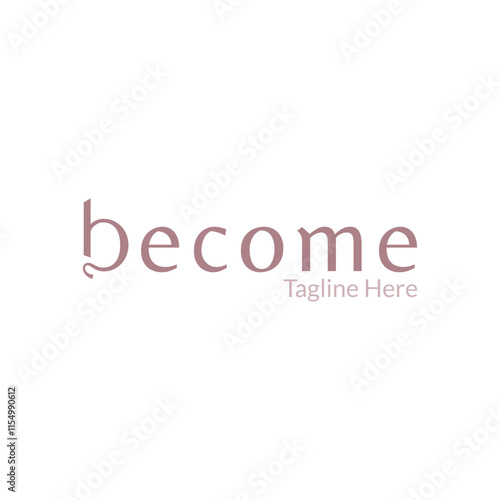 Letter B Typography Logo Design. Letter B Word Mark Logo Identity for Branding, Business, Real Estate, Fasion and Luxury Brand	