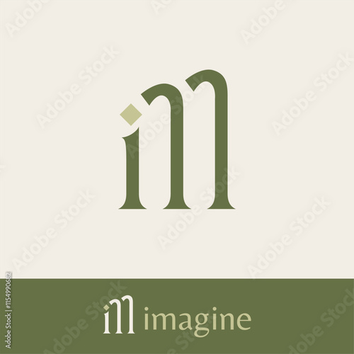 im logo design template vector illustration. Simple im vector logo brand for business and company	