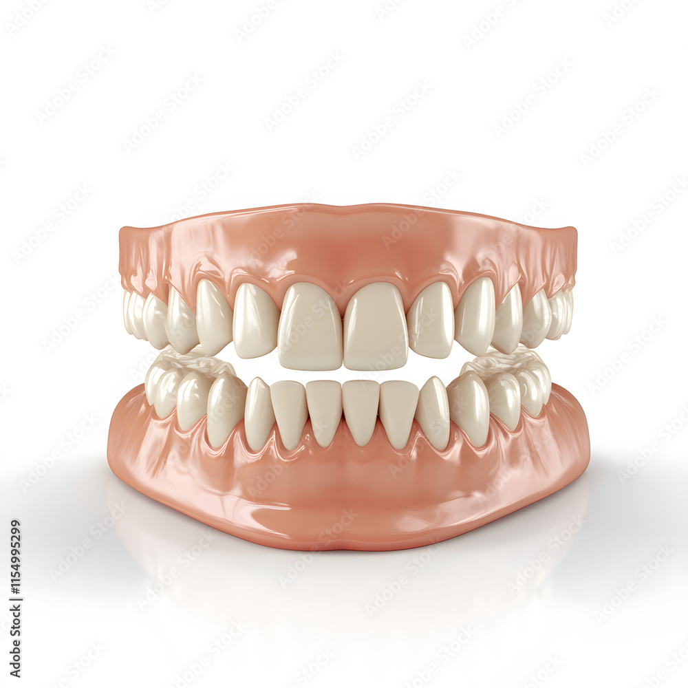 clean teeth in white background clean teeth in white background