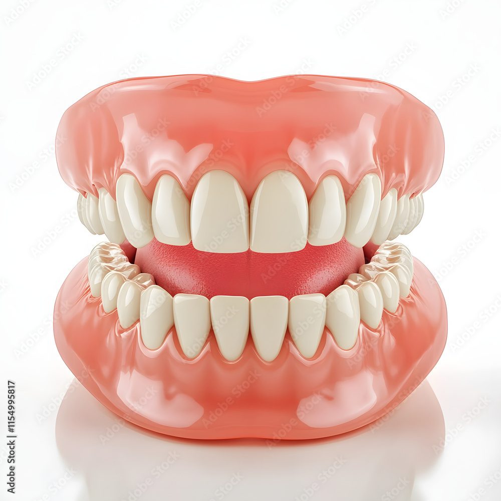 Obraz premium clean teeth in white background