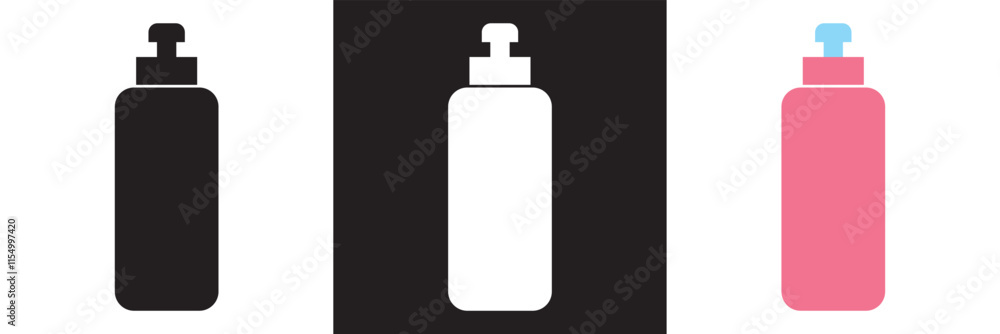Bottle icon. Vector illustration. isolated on white and black background. EPS 10 Bottle icon. Vector illustration. isolated on white and black background. EPS 10