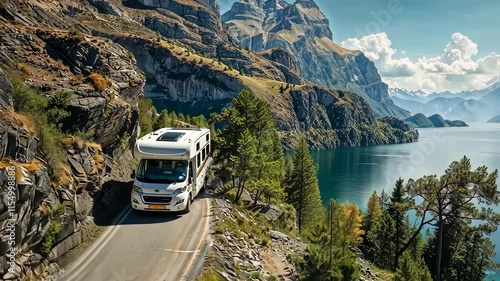 Motorhome Adventure: Majestic Mountain Lake Road Trip 