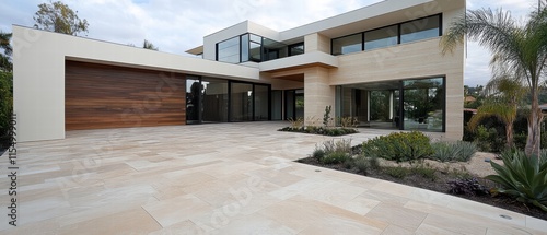 A large house with a large driveway