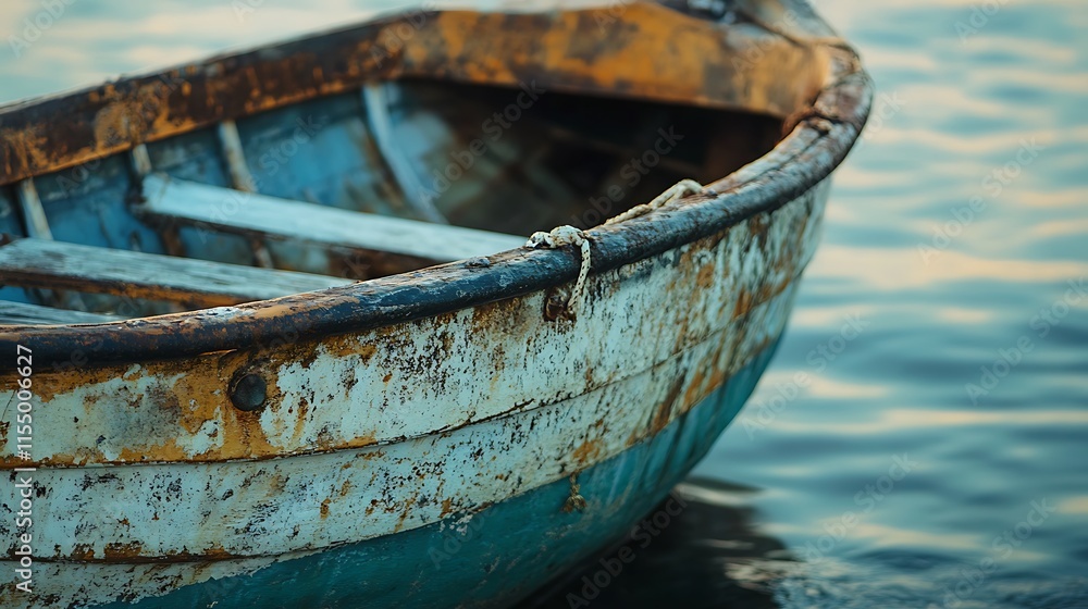 Old Rowboat by the Sea