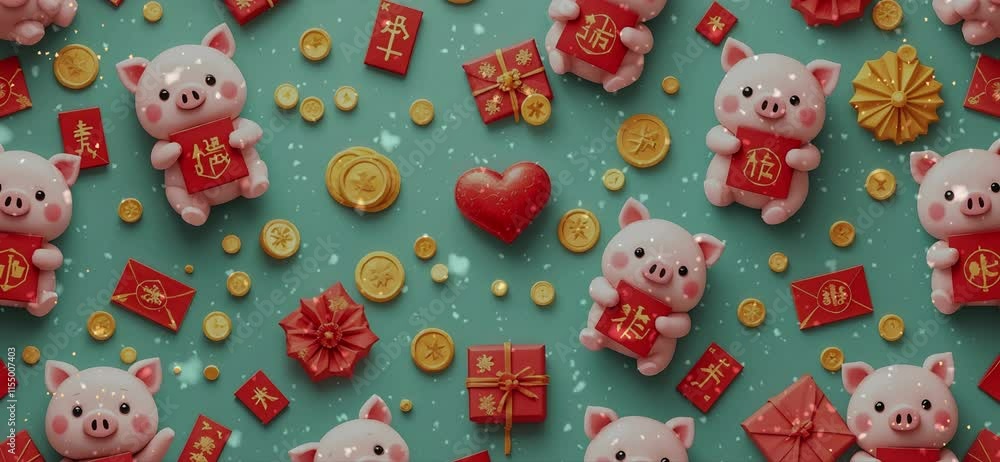 Joyful Chinese Lunar New Year Animation: Celebrating with Snowfall and Dazzling Fireworks for 2025! Joyful Chinese Lunar New Year Animation: Celebrating with Snowfall and Dazzling Fireworks for 2025!
