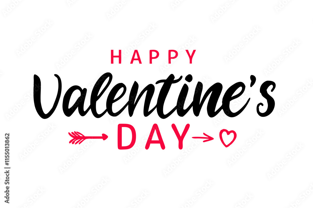 Valentine’s Day Typography Design vector art Valentine’s Day Typography Design vector art