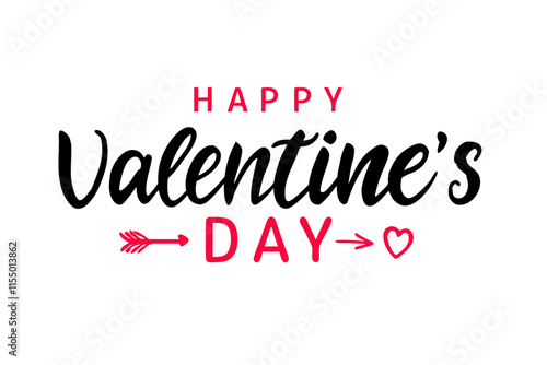 Valentine’s Day Typography Design vector art