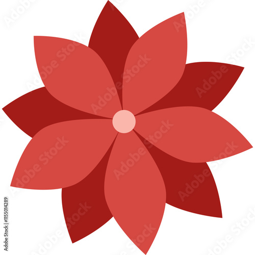 flower with color hand draw style