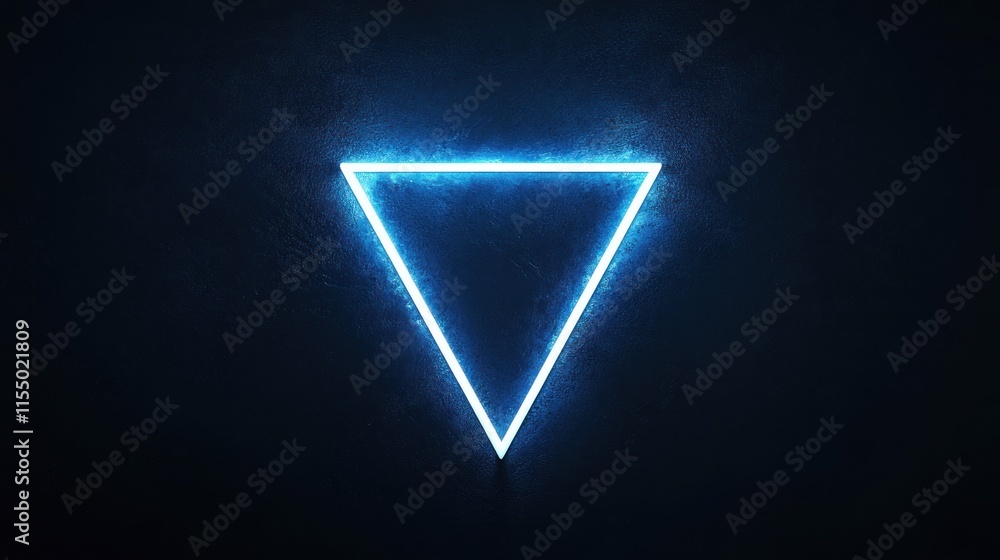 Dark blue background with a glowing white triangle in the center, featuring dynamic lines, shown as an abstract animation with a focus on the light effect Dark blue background with a glowing white triangle in the center, featuring dynamic lines, shown as an abstract animation with a focus on the light effect