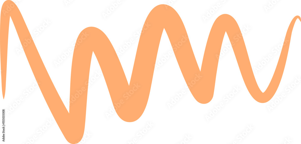 Hand Drawn Zigzag Line