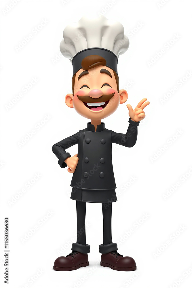Cartoon Chef Character. Concept of Cooking, Food, and Culinary Arts. Cartoon Chef Character. Concept of Cooking, Food, and Culinary Arts.