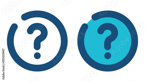 Question mark icon set