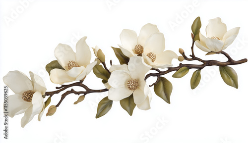 white magnolia flower