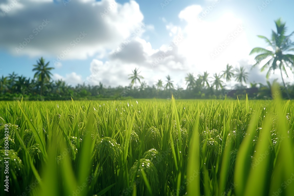 Rice fields in Bali are one of the Rice fields in Bali are one of the