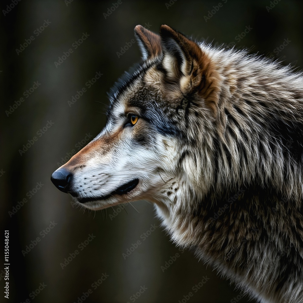 Fototapeta premium grey wolf lupus