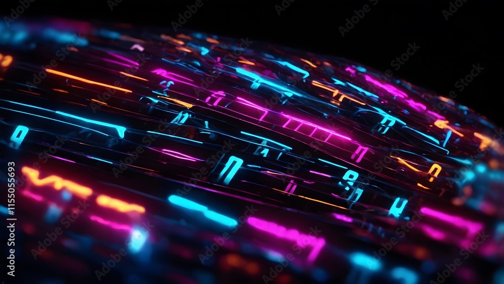Vibrant Abstract Lines of Light Swirl in Dynamic Motion Against a Dark Background Vibrant Abstract Lines of Light Swirl in Dynamic Motion Against a Dark Background