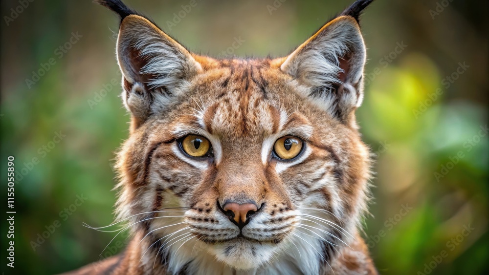 Close up portrait of a Eurasian lynx showing detailed facial features, Eurasian lynx, Lynx lynx, close up, wildcat, feline Close up portrait of a Eurasian lynx showing detailed facial features, Eurasian lynx, Lynx lynx, close up, wildcat, feline