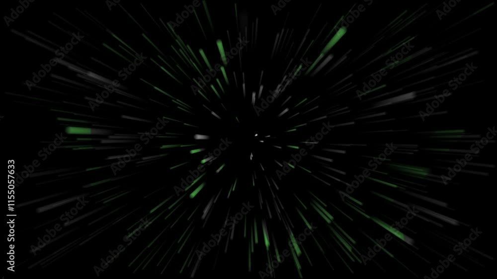 Looping star burst blak background in green glowing color. Suitable for motion graphic projects. Looping star burst blak background in green glowing color. Suitable for motion graphic projects.