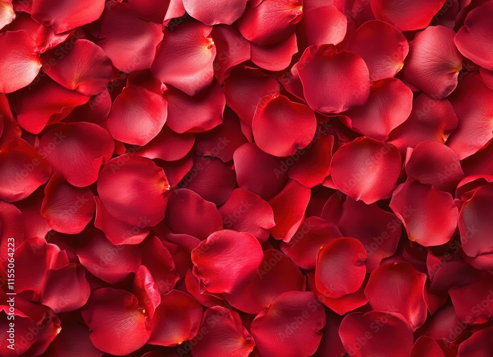 Red rose petals falling on a white background, a Valentine's Day concept. Red rose petals falling on a white background, a Valentine's Day concept.