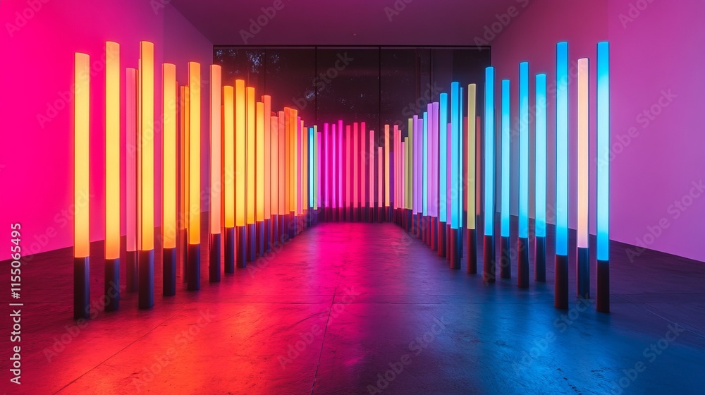 Fototapeta premium LED-inspired lights