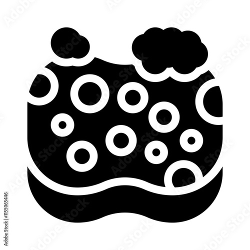 sponge glyph icon