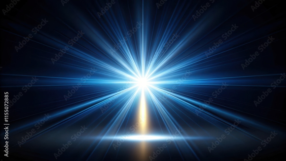 Obraz premium Light beam shining on dark background, light, beam, shining, dark, background, contrast, bright, glow, illumination