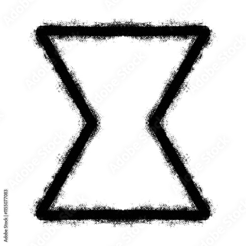 Black line and shape 