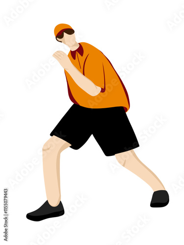 Flat male illustration