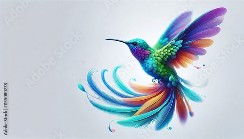 hummingbird in flight