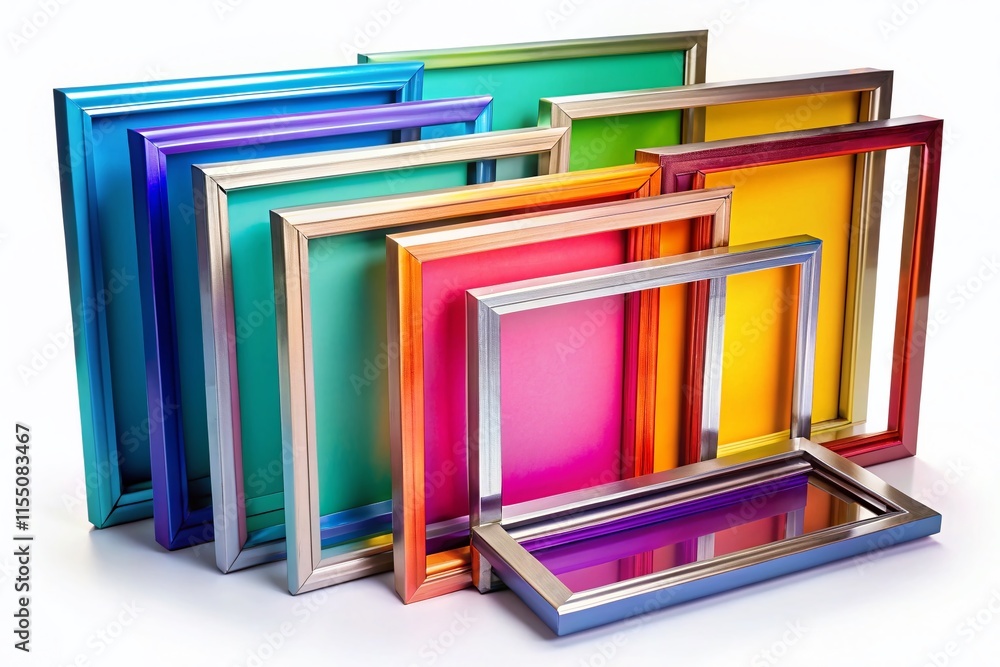 Aluminum Screen Printing Frames - High Resolution Studio Shots Aluminum Screen Printing Frames - High Resolution Studio Shots