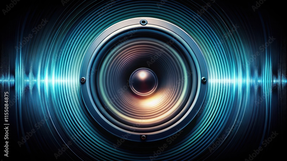 Sound waves visualized through an audio speaker, sound waves, visualization, audio, speaker, music, technology, digital Sound waves visualized through an audio speaker, sound waves, visualization, audio, speaker, music, technology, digital