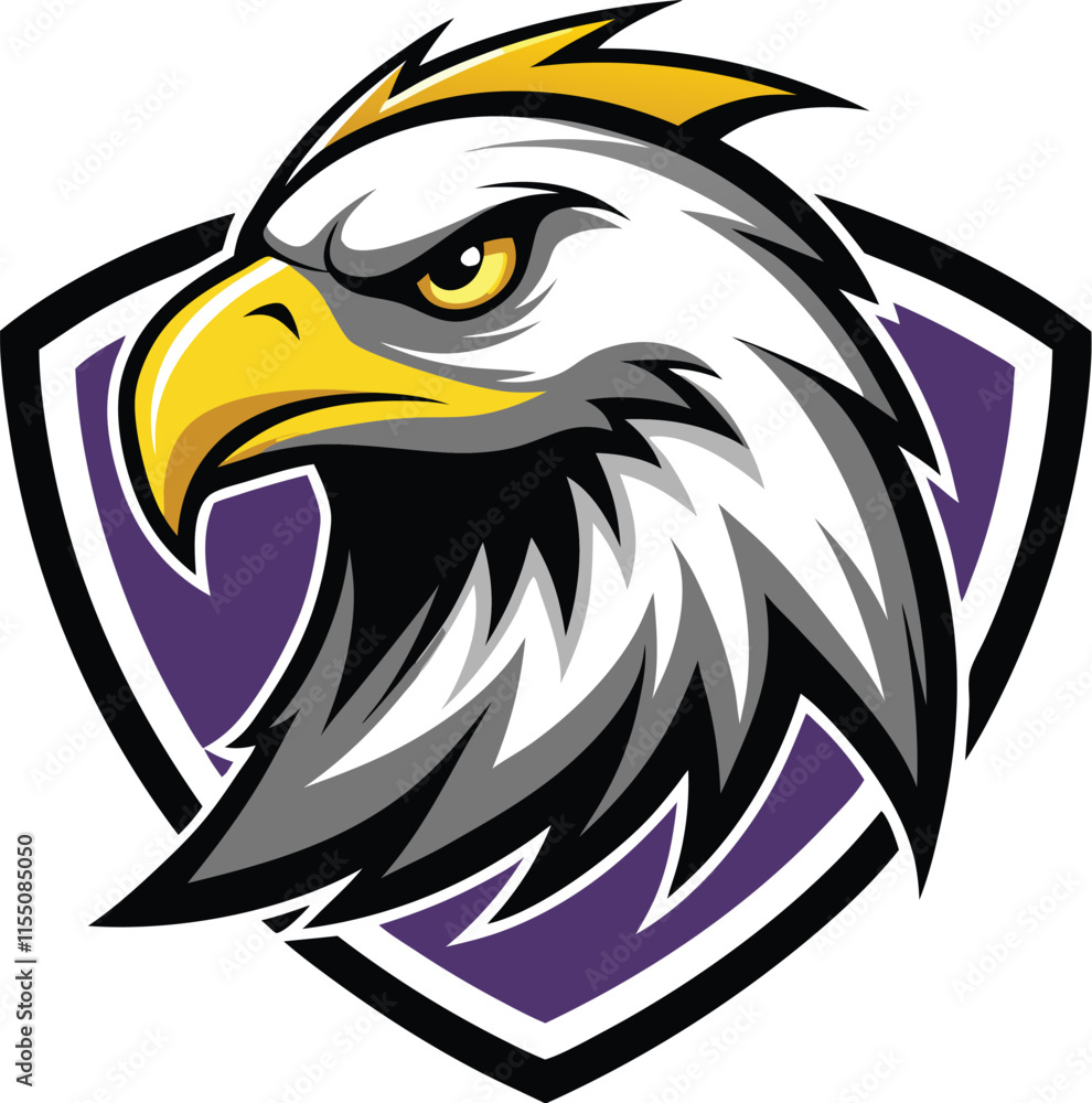 Fototapeta premium Unstoppable Strength Eagle Logo for Visionary Brands