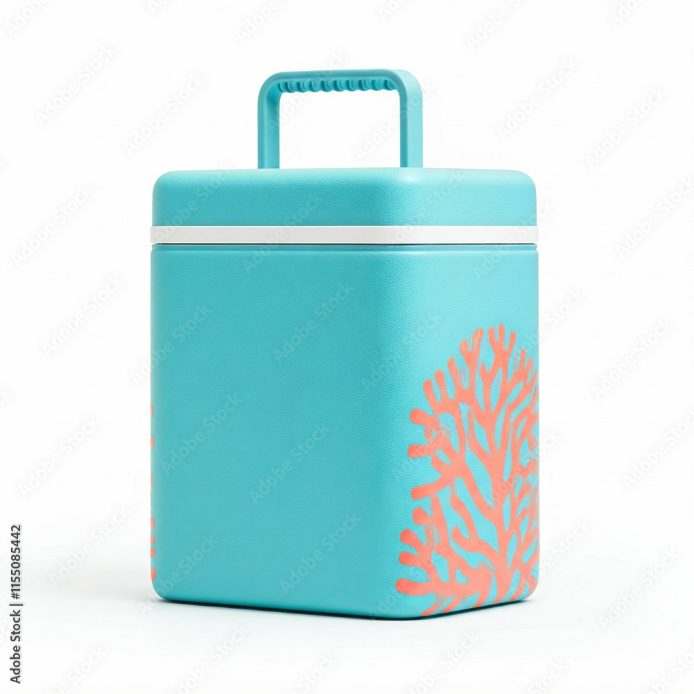 blue and coral coolers with handle for summer fun blue and coral coolers with handle for summer fun